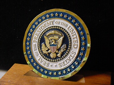 Seal of the President WHCA White House Communications Agency Challenge coin.