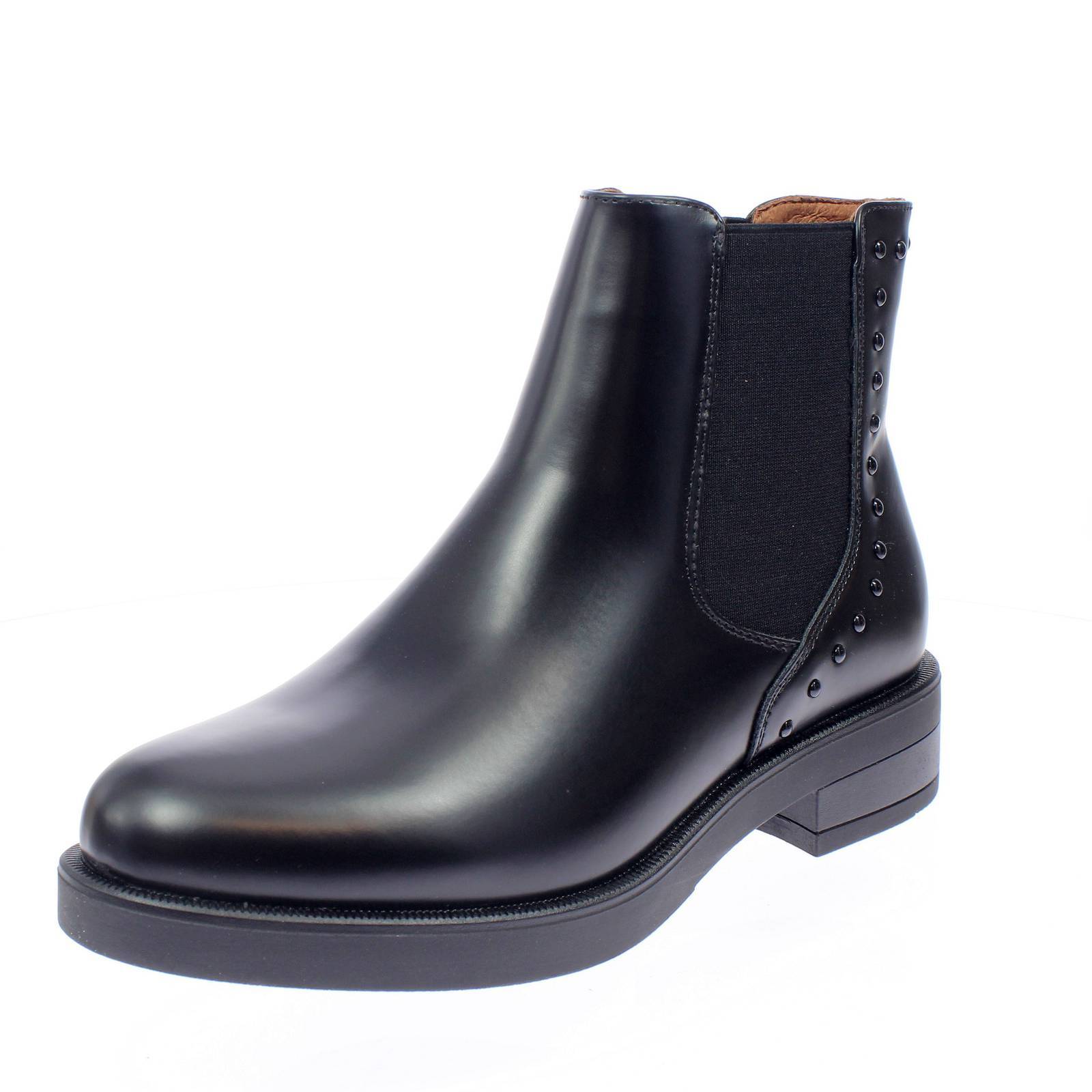 Cafe' Noir Beatles - Chelsea Boots In Similpelle Spazzolata Nero - Taglia 37