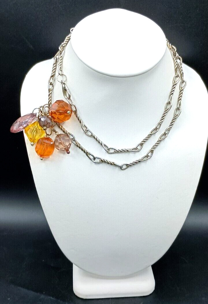 Versatile Multicolor Geometric Pendant Necklace L… - image 4