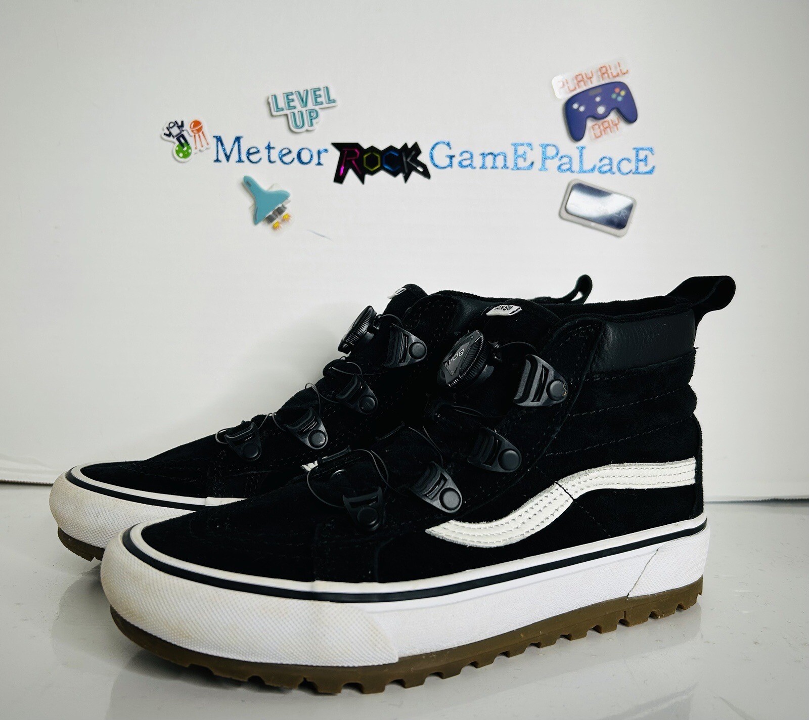 SAOLA Sk8 Hi BOA Scarpa Nera Scarpe da Skate Taglia Uomo 6 Donna 7 5 Vans Spedizione Oggi