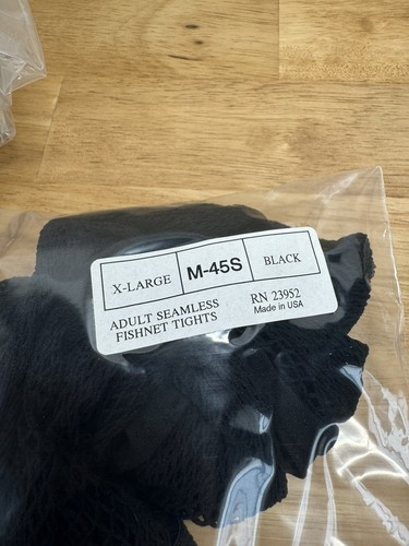NOS CAPEZIO Fishnet Tights Extra LARGE Black XL Adult - Picture 4 of 4
