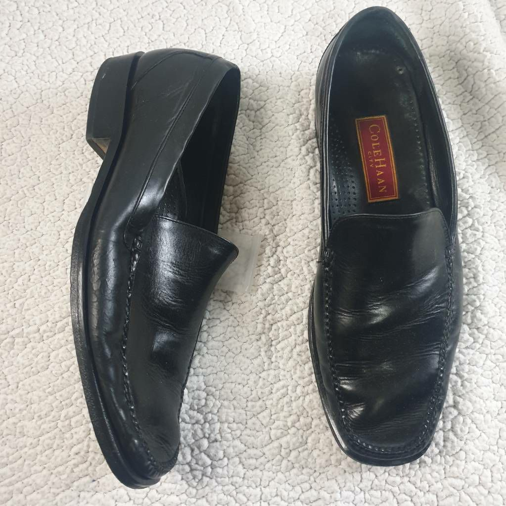 Cole Haan Handsewn Camp Moc Loafers Men 13D Black Leather Tie Moc Brazil Cole Haan Men main image 2