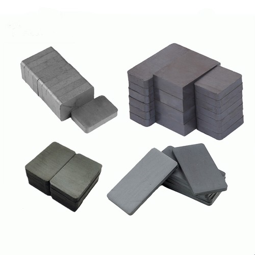 2pcs Ferrite Rectangular Magnet Square Strong Magnetic Stone Block Black Magnet
