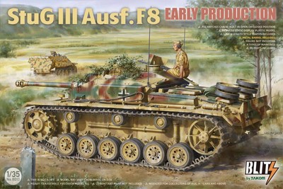 TAKOM 8013 1:35 Stug III Ausf.F8 Early Production Plastic Model Kit