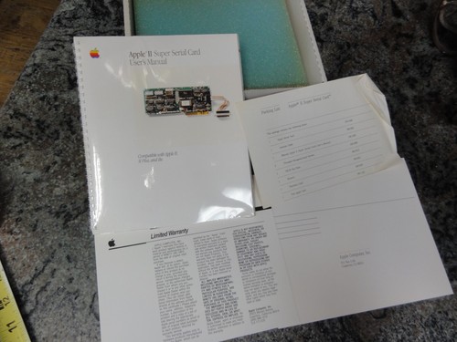 Apple II Super Serial Card Sealed Manual & Box Only A2B0044 - Bild 6 von 11
