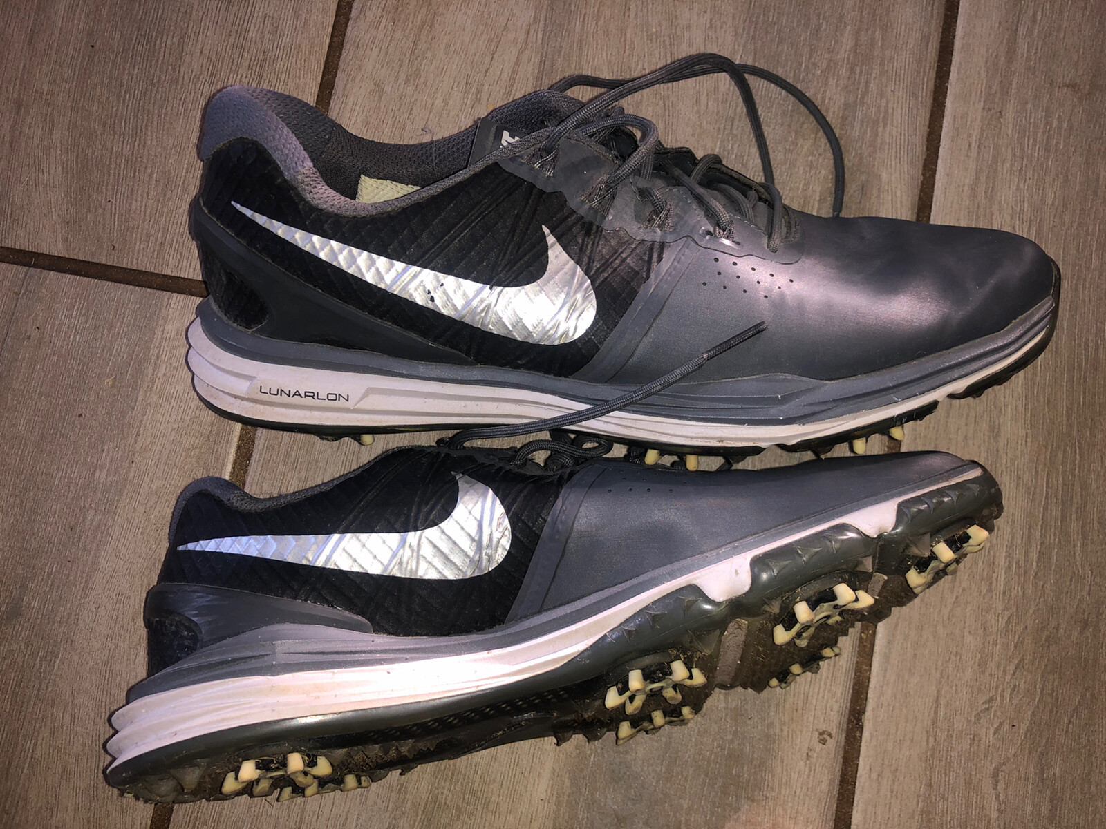 Nike Womens Gray Lunar Control Lunarlon Athletic Golf Shoes Size US 8 eBay