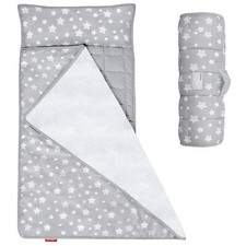 Toddler Nap Mat with Pillow and Blanket Ultra Soft For Preschool/Daycare 21"x50"