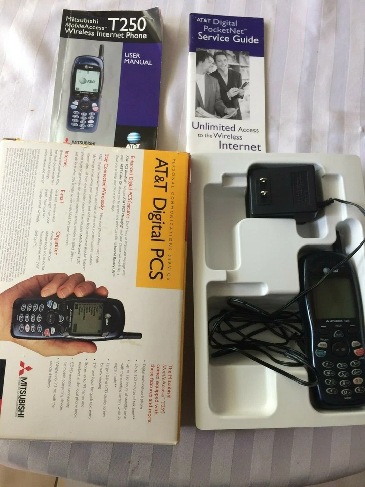 Kit de teléfono celular Mitsubishi T250 AT&T PCS Foto 3 de 3