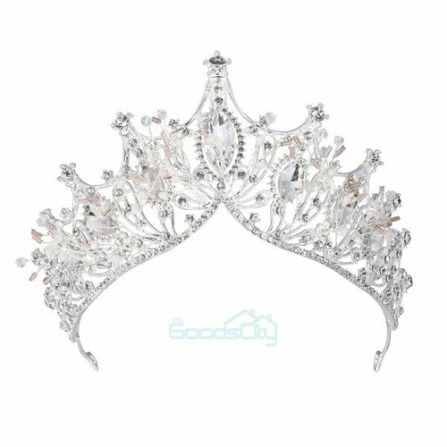 Coronas Tiaras Cristal Perla Novia Boda Corona para Mujer Princesa Tiara - Imagen 62 de 76