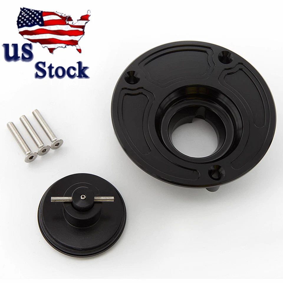 US Keyless Fuel Gas Tank Cap Cover For Yamaha MT-10 FJ-09/MT-09 Tracer 2015-2019 - Imagem 4 de 4