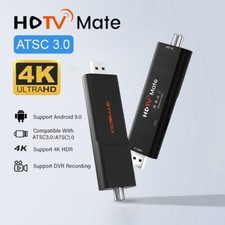 4K UHD ATSC 3.0/1.0 OTA Signal Meter Tuner DVR Android OTT Fire NextGen TV Stick