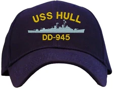 USS Hull DD-945 Embroidered Baseball Cap - Available in 3 Colors Hat 