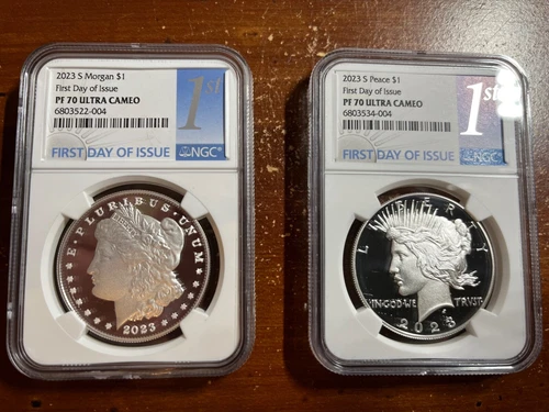 2023 NGC PF70 Morgan/Peace Dollar FDOI W/OGP