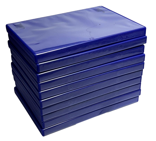 10 x Blue PS2 Replacement Game Case With Memory Card Spot Playstation 2 - 第 1/4 張圖片