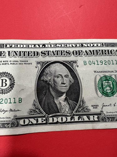 Fancy Serial Number $1 2021 B 04 19 2011 B DOB Apr 19 2011 - Picture 2 of 10