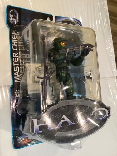 Rare New 2003 HALO 1 series 1 Master Chief & rifle Joyride Studios with papers