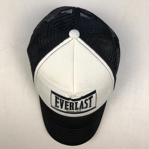 Vintage Everlast Mens Snapback Hat Cap Black White Boxing Summer Outdoor - Picture 5 of 8