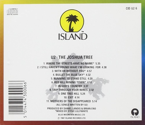 U2 Joshua Tree (CD) - Picture 2 of 3