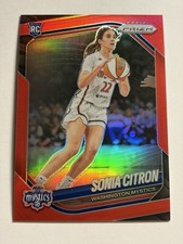 2025 Panini WNBA Prizm Sonia Citron RC Red Prizm Rookie /299 Mystics