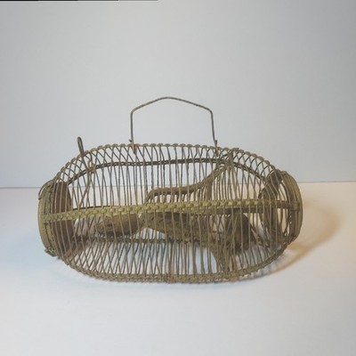 Vintage Wire Mouse Trap Cage w/Trap Door - Primitive - 8 3/8'' Long - SEE DESC