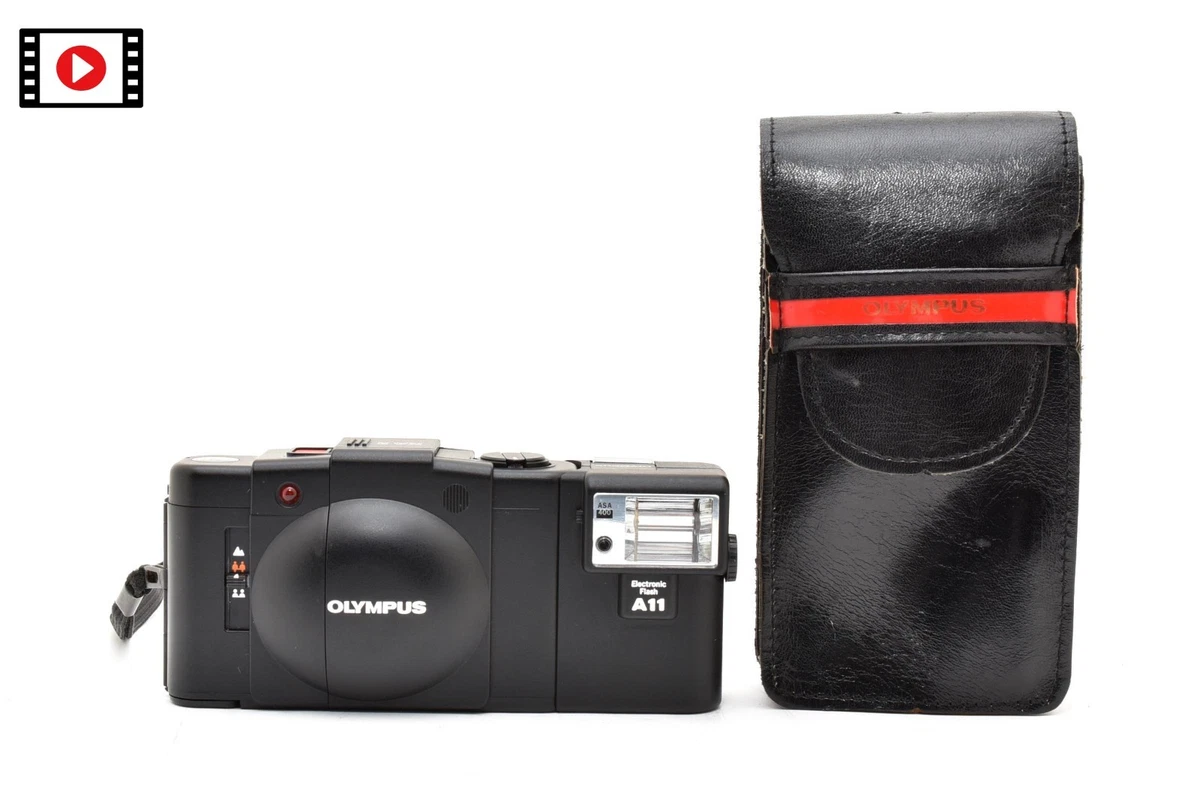 【美品】オリンパス OLYMPUS XA A11 (モルト張替済） オリンパス XA モルト交換済 ストロボA11付 説明書付 - 日進堂カメラ