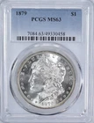 1879 Morgan Silver Dollar.  MS-63.  PCGS