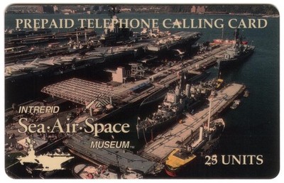 25U Intrepid See-Luft-Raum-Museum (Flugzeugträger USS Intrepid) Telefonkarte