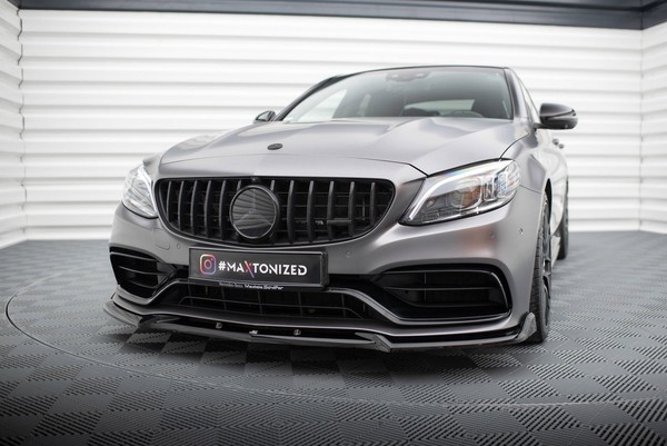 Maxton Design Frontlippe V.2 Passend FüR Mercedes-Amg C63 Limousine / Kombi W205-image