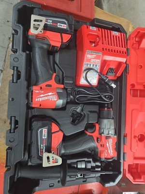 Milwaukee M18 FUEL 18V 2-Tool Combo Kit - Red (3697-22) Free Shipping 