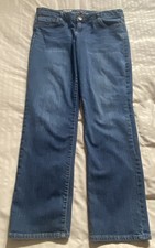 Kut From The Kloth Catherine Boyfriend Blue Denim Distressed Jeans Pants Size 14