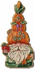 Jim Shore Mill Hill Harvest Pumpkin Gnome JS20-2515 Ornament Cross Stitch Kit