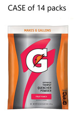 14packs each pack makes 6 gal Gatorade Thirst Quencher Powder Sports Drink Mix