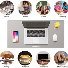 Large Extended Gaming Mat PU Leather Waterproof Mouse Pad Desktop Keyboard