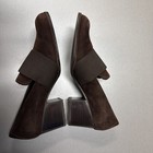 Stuart Weitzman Brown Stacked Heel MW14656 Size 7N Made In Spain EUC — photo 3