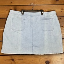 Ruby Road Women's 4X Denim Skort Blue Fall Ready Comfy Layers Pockets Stretch