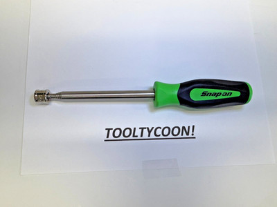 Snap-on Tools NEW 5lb Magnetic Extendable GREEN Soft Grip Pick-up Tool PTM5G