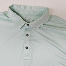 Ariat Tek Fitted Polo Shirt Mens Short Sleeve Casual Golf Athletic Blue