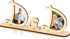 Wooden Dad Picture Frame Father'S Day Gift from Daughter Son Framhouse Wood Phot