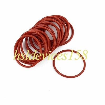 20pcs red 23mm x 1.5mm heat resistance rubber O ring sealing ring *rr