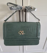 CXL By Christian Elysees Crossbody Bag, Croco Embossed, Hunter Green