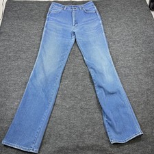 Vintage Wrangler Women's Blue Denim Bootcut Jeans Size 31 x 36-