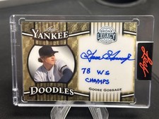 GOOSE GOSSAGE 2025 LEAF BRONX LEGACY ON CARD INSCRIPTION AUTOGRAPH 1/1