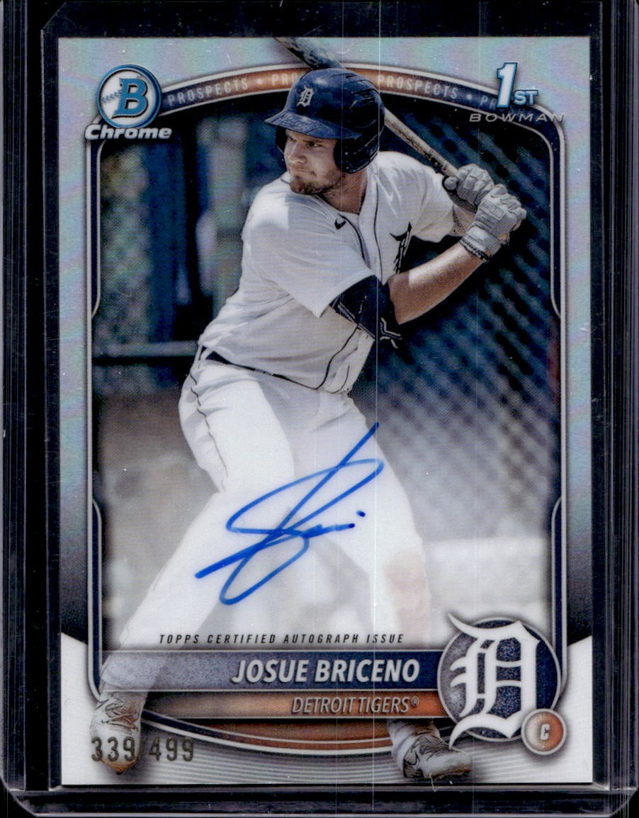 Josue Briceno 2025 Bowman Chrome #CPA-JB 1st Prospect Auto Refractor /499
