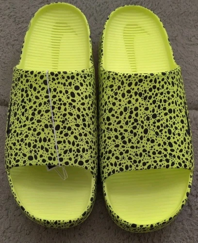 Scarpe Nike Calm Slide Electric Print NS Volt nere HF1067 700 da uomo taglia 13