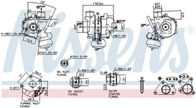 Turbolader NISSENS 93550 für MAZDA 5 (CR19) 3 (BK) 6 Kombi (GH) 6 Hatchback (GG)