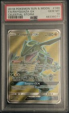 Pokemon 2018 Celestial Storm Rayquaza GX Full Art 160/168 Ultra Rare PSA 10 on eBay