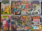 🔥 Vintage DC & Marvel Comic Lot (8 Issues) – LOW GRADE Fantastic Four Flash 🔥