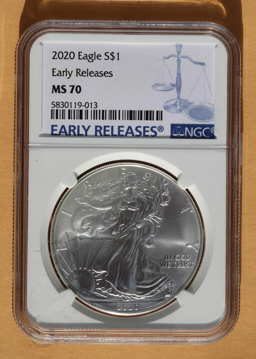 American Eagle MS 70 Graded 2020 Silver Bullion Coins for sale | eBay