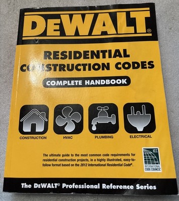 DEWALT Residential Construction Codes, Complete Handbook (water damage)