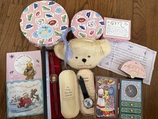 Lot of 9 Muffy Vanderbear Acessories - 2 Watches, 2 Hat Boxes, Clock, Coin Purse